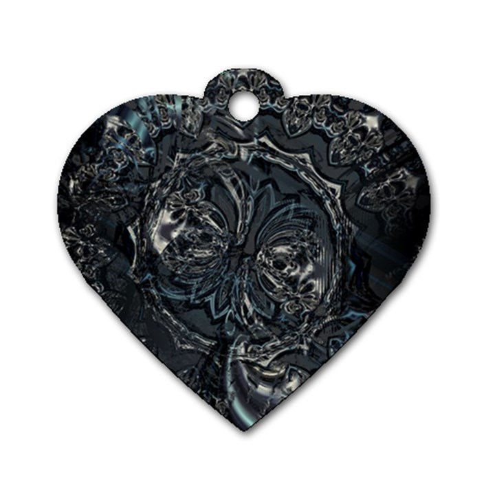 Slammer Dog Tag Heart (One Side)