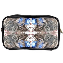 Mixed Media Painting Toiletries Bag (two Sides) by kaleidomarblingart