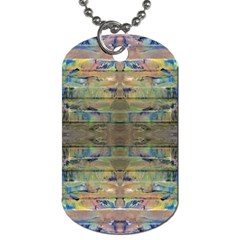 Painted Stripes Repeats Dog Tag (two Sides) by kaleidomarblingart