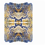 Gold on blue symmetry Small Garden Flag (Two Sides) Front