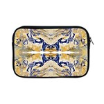 Gold on blue symmetry Apple iPad Mini Zipper Cases Front