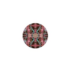 Velvet Arabesque 1  Mini Buttons by kaleidomarblingart