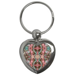 Velvet Arabesque Key Chain (heart) by kaleidomarblingart