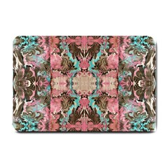 Velvet Arabesque Small Doormat  by kaleidomarblingart