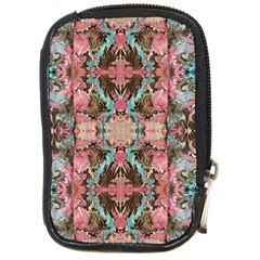 Velvet Arabesque Compact Camera Leather Case by kaleidomarblingart