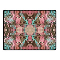 Velvet Arabesque Fleece Blanket (small) by kaleidomarblingart