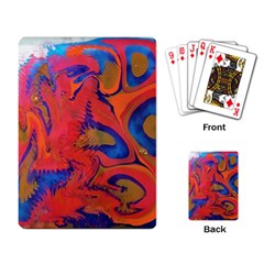 Red Flames Playing Cards Single Design (rectangle) by kaleidomarblingart