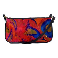 Red Flames Shoulder Clutch Bag