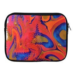 Red Flames Apple Ipad 2/3/4 Zipper Cases by kaleidomarblingart