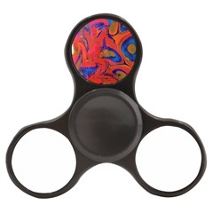 Red Flames Finger Spinner by kaleidomarblingart