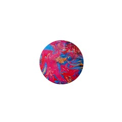 Abstract Flames 1  Mini Buttons by kaleidomarblingart