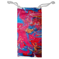 Abstract Flames Jewelry Bag by kaleidomarblingart