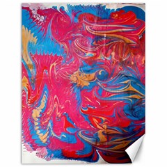 Abstract Flames Canvas 12  X 16  by kaleidomarblingart