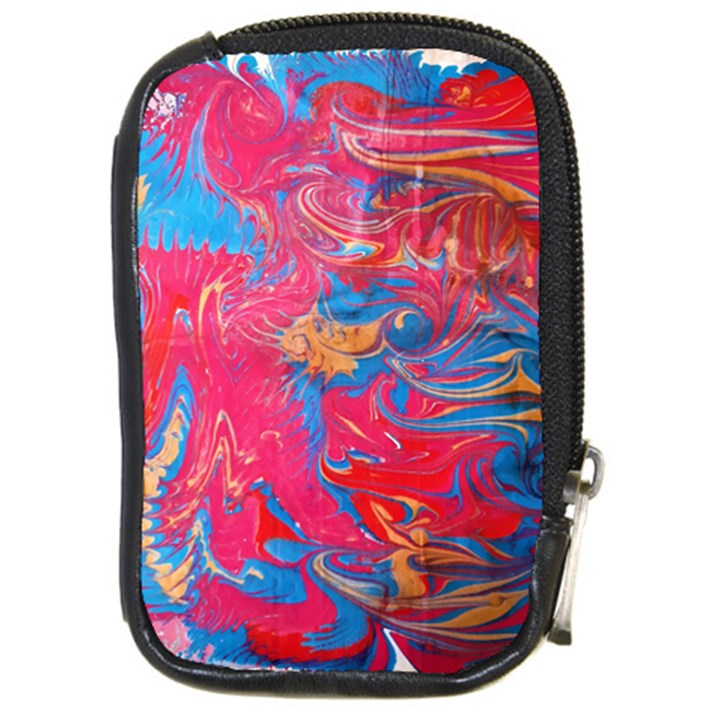 Abstract flames Compact Camera Leather Case