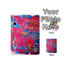 Abstract Flames Playing Cards 54 Designs (mini) by kaleidomarblingart