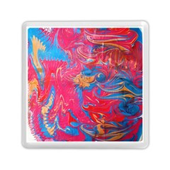 Abstract Flames Memory Card Reader (square) by kaleidomarblingart