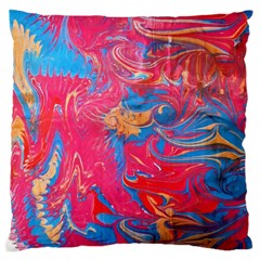 Abstract Flames Large Cushion Case (one Side) by kaleidomarblingart