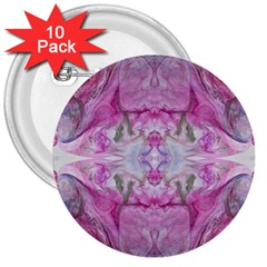 Painted Gem 3  Buttons (10 Pack)  by kaleidomarblingart