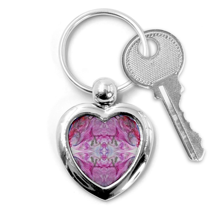 Painted gem Key Chain (Heart)