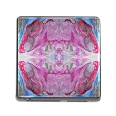 Painted Gem Memory Card Reader (square 5 Slot) by kaleidomarblingart