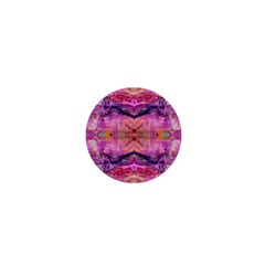 Magenta Kaleidoscope 1  Mini Magnets by kaleidomarblingart