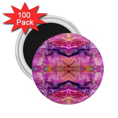 Magenta Kaleidoscope 2 25  Magnets (100 Pack)  by kaleidomarblingart