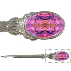 Magenta Kaleidoscope Letter Opener by kaleidomarblingart