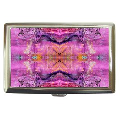 Magenta Kaleidoscope Cigarette Money Case by kaleidomarblingart