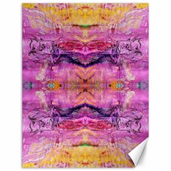 Magenta Kaleidoscope Canvas 12  X 16  by kaleidomarblingart