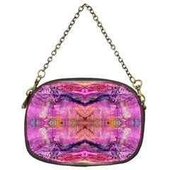 Magenta Kaleidoscope Chain Purse (one Side) by kaleidomarblingart