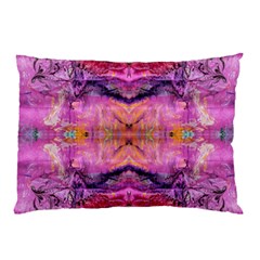 Magenta Kaleidoscope Pillow Case by kaleidomarblingart