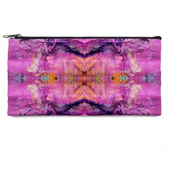 Magenta Kaleidoscope Pencil Case by kaleidomarblingart