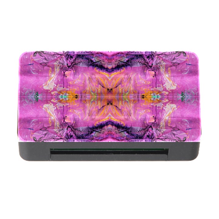 Magenta kaleidoscope Memory Card Reader with CF