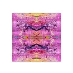 Magenta Kaleidoscope Satin Bandana Scarf by kaleidomarblingart