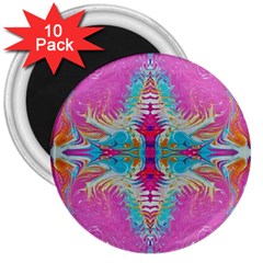 Indian Summer I 3  Magnets (10 Pack)  by kaleidomarblingart