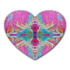 Indian Summer I Heart Mousepads by kaleidomarblingart