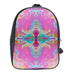 Indian Summer I School Bag (large) by kaleidomarblingart