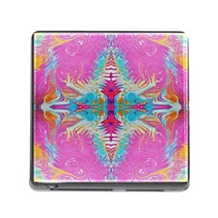 Indian Summer I Memory Card Reader (square 5 Slot) by kaleidomarblingart