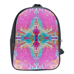 Indian Summer I School Bag (xl) by kaleidomarblingart