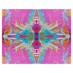 Indian Summer I Double Sided Flano Blanket (medium)  by kaleidomarblingart