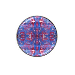 Red Blue Repeats Hat Clip Ball Marker (4 pack)