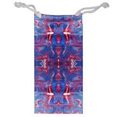 Red Blue Repeats Jewelry Bag