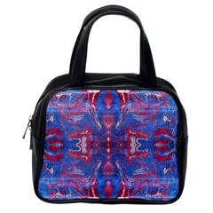 Red Blue Repeats Classic Handbag (One Side)