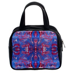 Red Blue Repeats Classic Handbag (Two Sides)