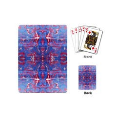 Red Blue Repeats Playing Cards Single Design (Mini)