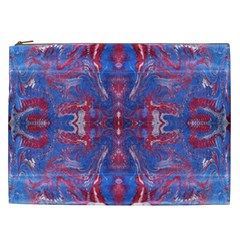 Red Blue Repeats Cosmetic Bag (XXL)