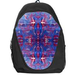 Red Blue Repeats Backpack Bag