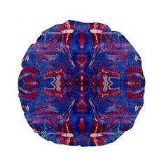 Red Blue Repeats Standard 15  Premium Round Cushions