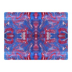 Red Blue Repeats Double Sided Flano Blanket (Mini) 