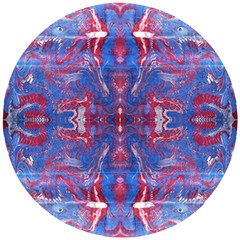 Red Blue Repeats Wooden Puzzle Round